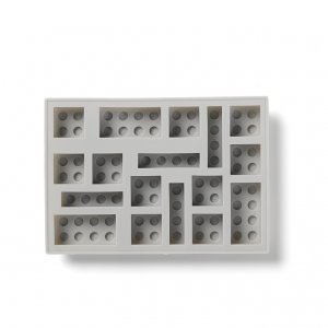 LEGO Iconic silikonová forma na led šedá