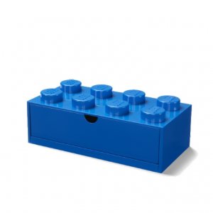 LEGO stolový box 8 so zásuvkou modrá