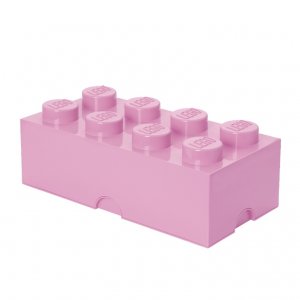 LEGO úložný box 8 světlé růžová