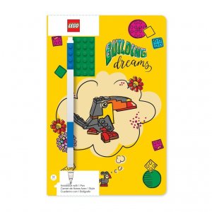 LEGO Stationery A5 notebook with blue pen - Building Dreams