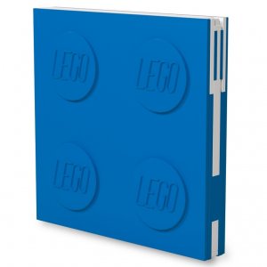 LEGO Notebook with gel pen as a clip - blue