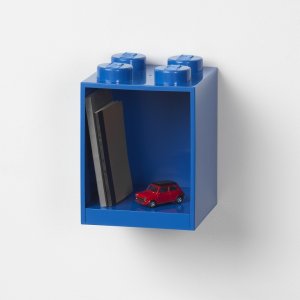 LEGO Brick 4 závěsná police - modrá