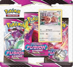 Pokémon TCG SWSH08 Fusion Strike 3 Blister Booster Eevee