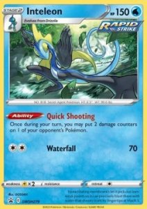 Pokémon karta Inteleon SWSH279