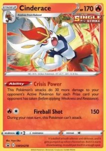 Pokemon card Cinderace SWSH278
