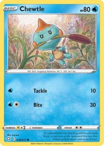 Pokémon card Chewtle 026/072