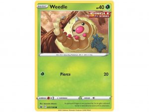 Pokémon card Weedle 001/198 - Chilling Reign