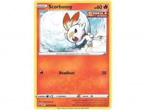 Pokémon card Scorbunny 026/198