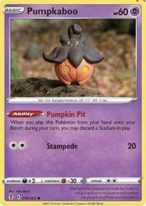 Pokémon card Pumpkaboo 076/203