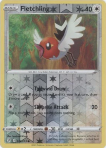 Pokémon karta Fletchling 138/203 Reverse Holo