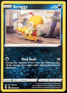 Pokémon card Scraggy 098/203
