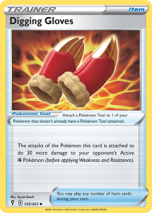 Pokémon karta Digging Gloves 145/203