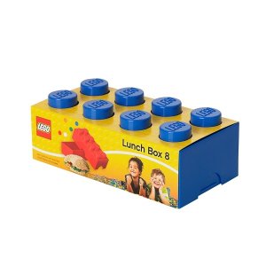 LEGO box na svačinu 100 x 200 x 75 mm - modrá