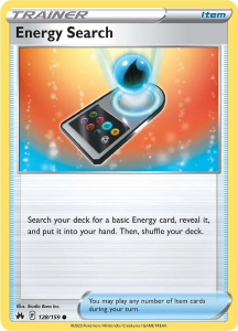 Pokémon card Energy Search 128/159 - Crown Zenith