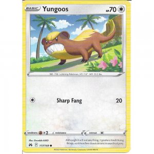 Pokémon card Yungoos 117/159 - Crown Zenith