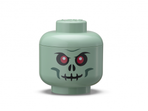 LEGO storage head (mini) - green skeleton