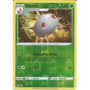 Pokémon card Silcoon 007/196 Reverse Holo - Lost Origin