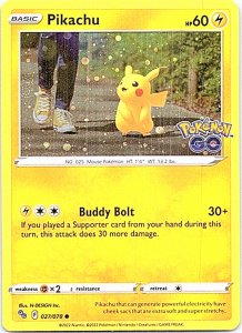 Pokémon card Pikachu 027/078 Holo - Pokémon Go