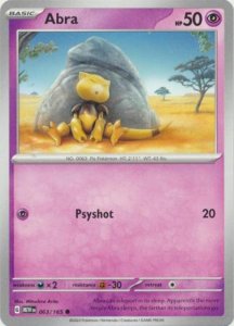 Pokémon karta Abra 063/165 Holo - Scarlet & Violet 151