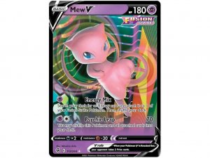 Pokémon card Mew V 113/264 Holo - Fusion Strike