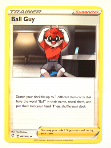 Pokémon card Traine rBall Guy 057/072
