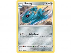 Pokémon card Metang 118/195 - Silver Tempest