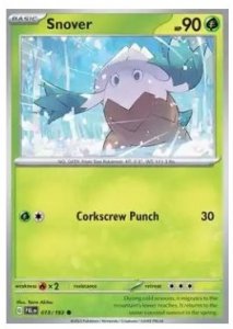 Pokémon card Snover 010/193 - Paldea Evolved