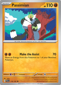 Pokémon card Passimian 118/193 - Paldea Evolved