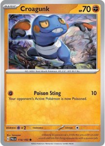 Pokémon card Croagunk 114/193 - Paldea Evolved