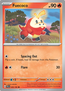 Pokémon card Fuecoco 035/193- Paldea Evolved