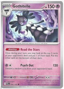 Pokémon card Gothitelle 092/193 - Paldea Evolved