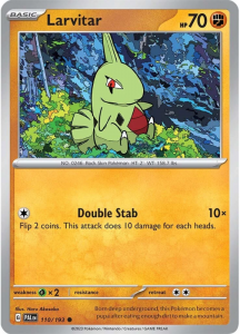 Pokémon card Larvitar 110/193 - Paldea Evolved