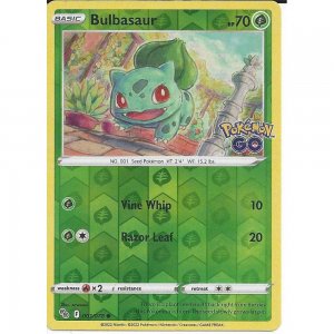 Pokémon card Bulbasaur 001/078 Reverse Holo - Pokémon Go