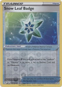 Pokémon karta Snow Leaf Badge 159/203 Reverse Holo