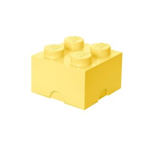 LEGO úložný box 4 - světle žlutá