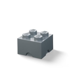 LEGO úložný box 4 - tmavě šedá