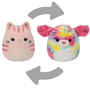 SQUISHMALLOWS 2in1 Laura the cat and Shena the dog