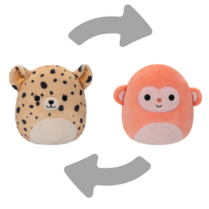 SQUISHMALLOWS 2in1 Lexie the cheetah and Elton the monkey