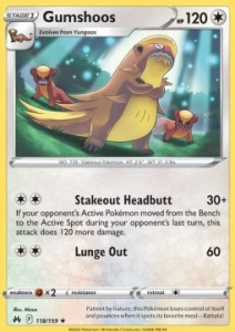 Pokémon card Gumshoos 118/159 - Crown Zenith