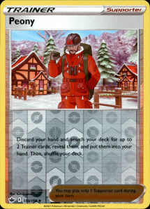 Pokémon card Peony 150/198 Reverse Holo