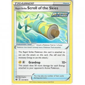 Pokémon card Rapid Strike Scroll of the Skies 151/198