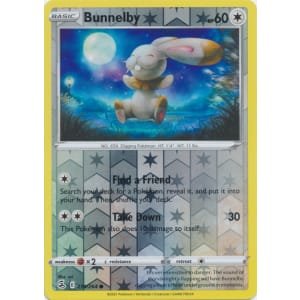 Pokémon card Bunnelby 214/264 Reverse Holo - Fusion Strike