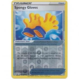 Pokémon card Spongy Gloves 243/264 Reverse Holo - Fusion Strike