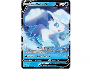 Pokémon card Alolan Vulpix V 033/195 - Silver Tempest