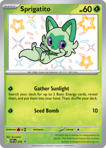 Pokémon karta Sprigatito SVP 076