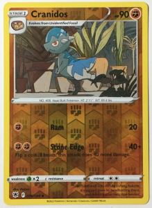 Pokémon card Craniados 076/189 Reverse Holo