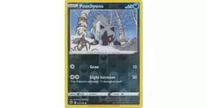 Pokémon card Poochyena 095/189 Reverse Holo