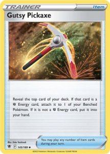 Pokémon karta Gutsy Pickaxe 145/189