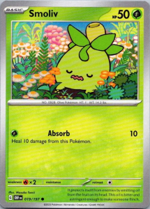 Pokémon card Smoliv 019/197