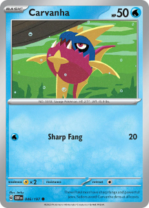 Pokémon card Carvanha 046/197